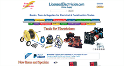Desktop Screenshot of licensedelectrician.com