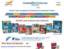 Tablet Screenshot of licensedelectrician.com